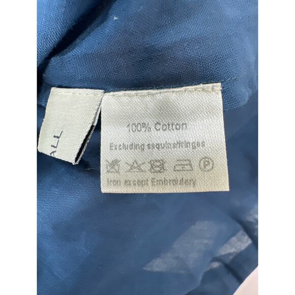 Benaras by Citrus NWT Women’s Cotton Embroidered Dark Green Rosa Top size Small - Picture 4 of 7